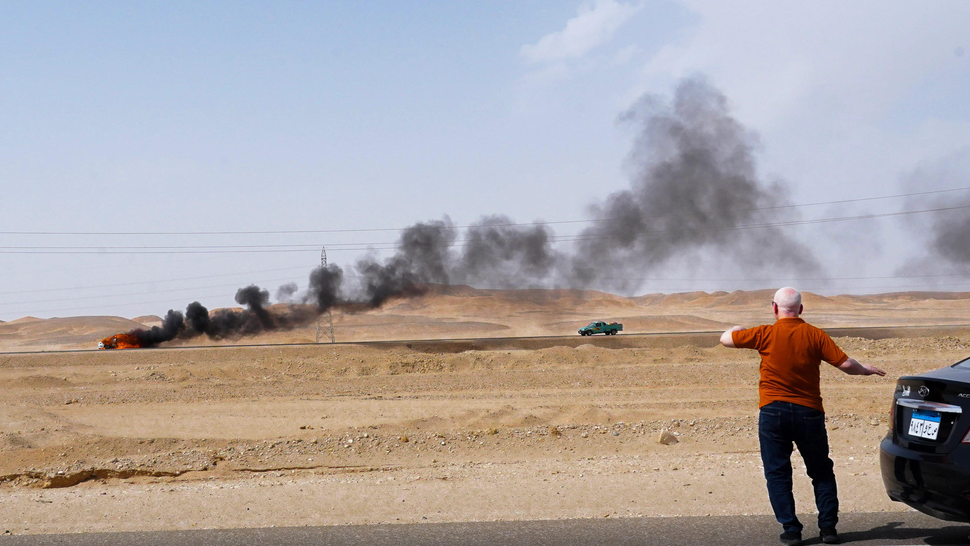 Roadside Smoke, photographic art print